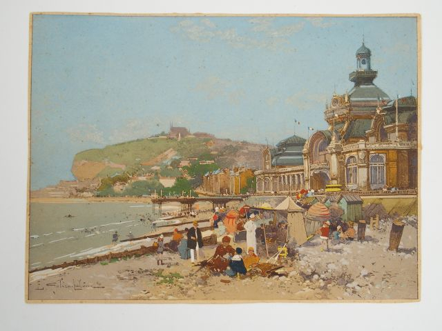 GALIEN-LALOUE. Suite de quatre pochoirs. Dim. : 16,2 x 22,3 cm