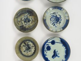 Lot de porcelaines de Hue (égrenures et accidents)