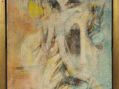 Willy MUCHA "Sainte Elme". Huile sur toile, signée en bas à droite et 