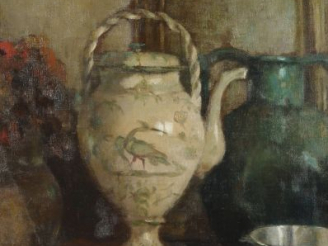 Vente aux enchères Eugène REGAGNON "Nature morte". Huile sur toile, signée en bas à droit