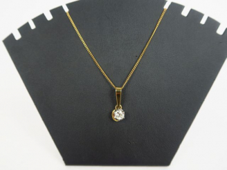 Vente aux enchères Diamant taille ancienne de 0,70 carats environ, monté en pendentif. Mo