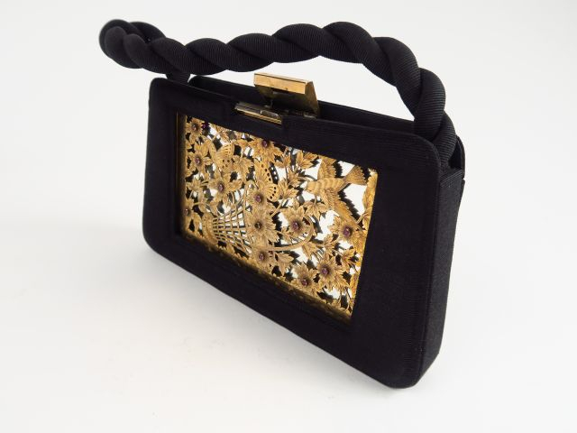 BOUCHERON. Minaudière en argent et vermeil, le couvercle en vermeil gr