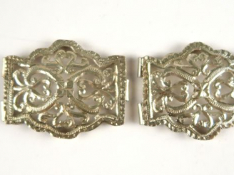 Vente aux enchères Boucle de ceinture en argent ajouré. Poids : 20,8 g