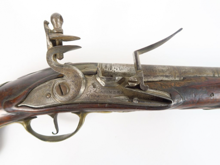 Grand pistolet d’arçon à silex Batave par « G. Lasonder Utrecht » (Ger