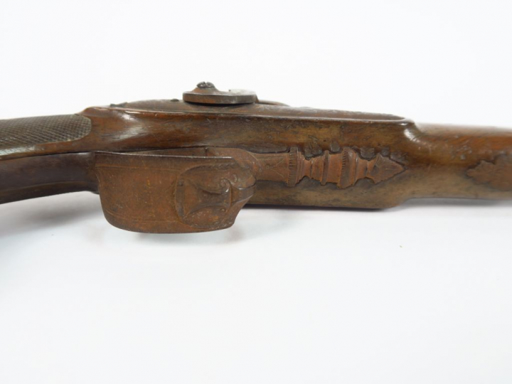 Beau pistolet fin premier Empire transformé à percussion. Belle arme m