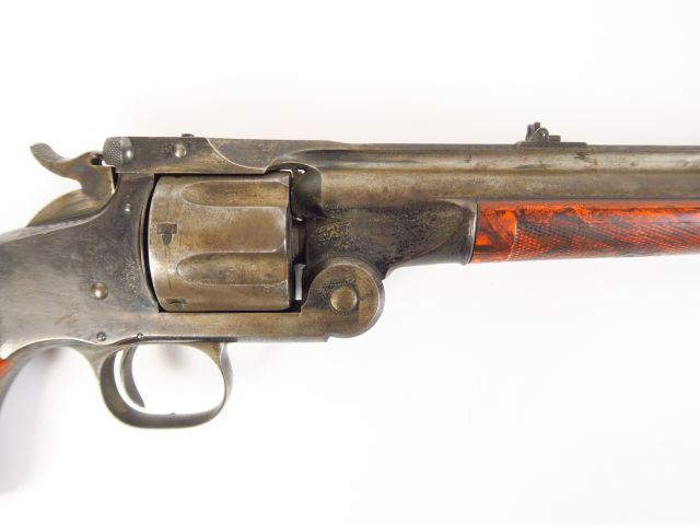 Rarissime carabine revolver Smith   Wesson à brisure, calibre 32, arme