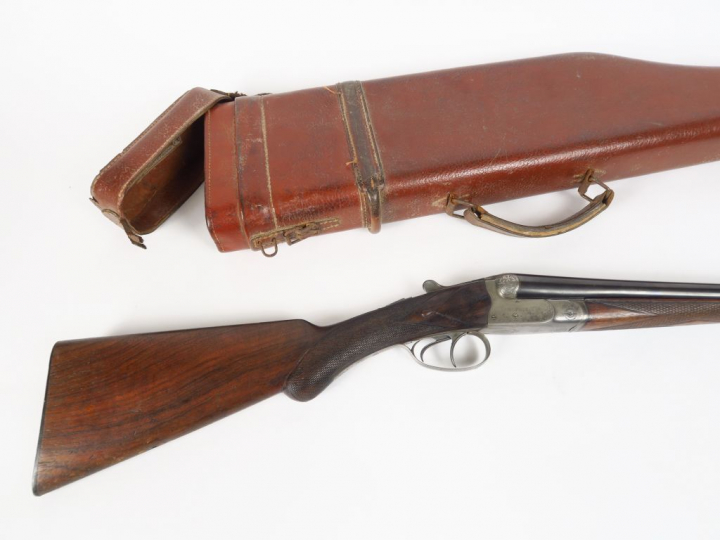 Fusil juxtaposé système Anson   Delay calibre 20/65 à extracteur fabri