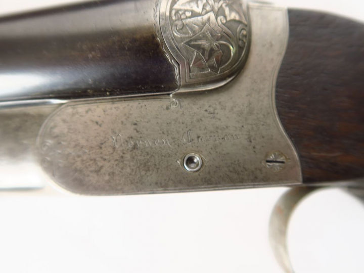 Fusil juxtaposé système Anson   Delay calibre 20/65 à extracteur fabri