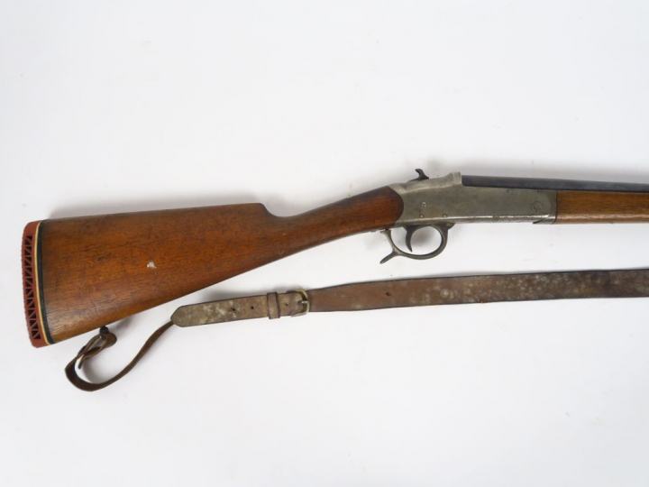 Fusil de chasse mono coup à chien « simplex » de Manufrance en calibre