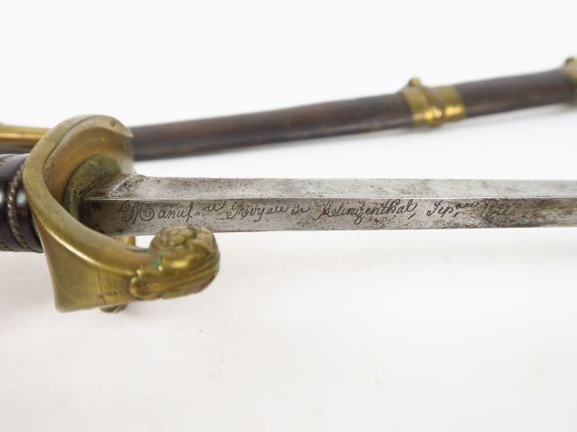 Sabre modèle 1821 d’officier. Fabrication « Manufacture Royale de Klin