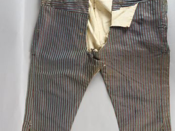 Document culotte d'homme à pont fin du  XVIIIème siècle  manqué la par