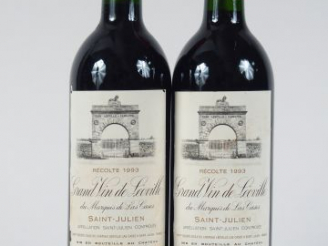 Vente aux enchères 2 BOUTEILLES CHÂTEAU LEOVILLE LAS CASES GCC ST JULIEN - 1993