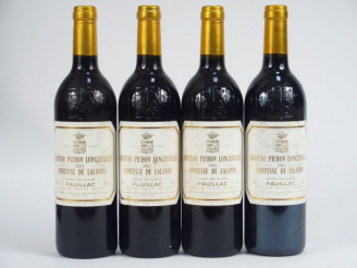 Vente aux enchères 4 BOUTEILLES CHÂTEAU PICHON LONGUEVILLE COMTESSE DE LALANDE GCC PAUILL