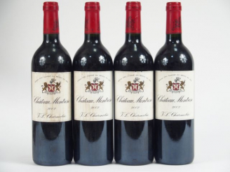 Vente aux enchères 4 BOUTEILLES CHÂTEAU MONTROSE GCC ST ESTEPHE - 2002 - ELS
