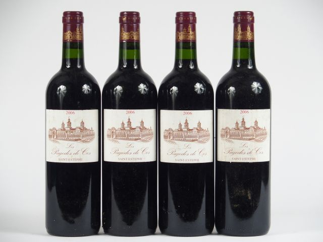 4 BOUTEILLES LES PAGODES DE COS ST ESTEPHE - 2006 - 1 ELS