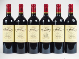 Vente aux enchères 6 BOUTEILLES CHÂTEAU MALARTIC LAGRAVIERE GCC GRAVES - 2006 - CBO