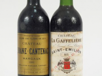 Vente aux enchères 2 BOUTEILLES : 1 CHÂTEAU BRANE CANTENAC GCC MARGAUX 1986 - 1 CHÂTEAU L