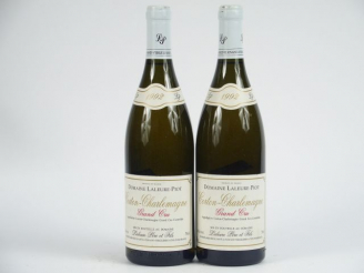 Vente aux enchères 2 BOUTEILLES CORTON CHARLEMAGNE GC DOMAINE LALEURE PIOT - 1992