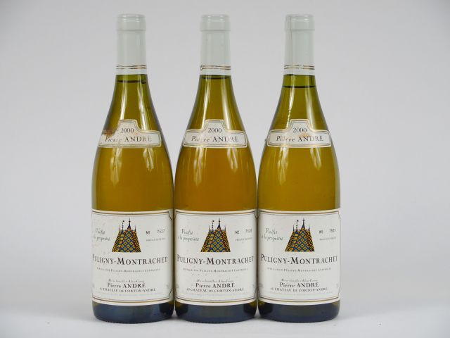 3 BOUTEILLES PULIGNY MONTRACHET P. ANDRE - 2000 - 1 COLL LA