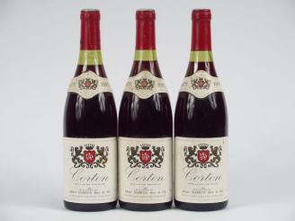 Vente aux enchères 3 BOUTEILLES CORTON A. DABRUN - 1975 - 2 CM/COLL TLT