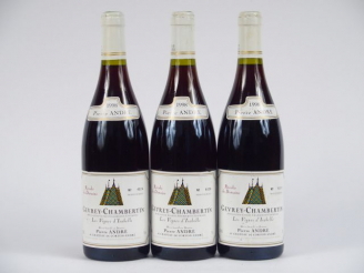 Vente aux enchères 3 BOUTEILLES GEVREY CHAMBERTIN 'LES VIGNES D'ISABELLE' P. ANDRE - 1998