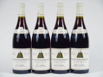 Vente aux enchères 4 BOUTEILLES GEVREY CHAMBERTIN 'LES VIGNES D'ISABELLE' P. ANDRE - 1998