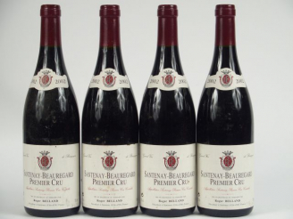 Vente aux enchères 4 BOUTEILLES SANTENAY BEAUREGARD 1er CRU R. BELLAND - 2002