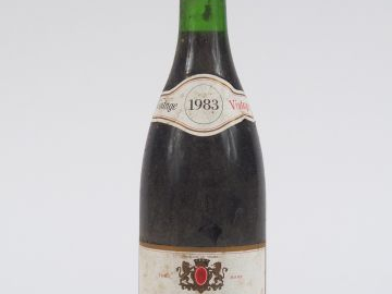 1 BOUTEILLE CÔTE ROTIE 'LES JUMELLES' P. JABOULET AÎNE - 1983 - 2,5 CM