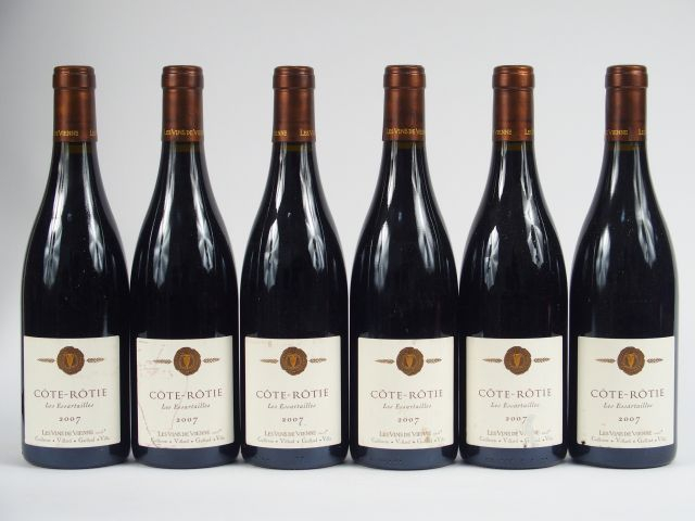 6 BOUTEILLES CÔTE ROTIE 'LES ESSARTAILLES' LES VINS DE VIENNE - 2007 -