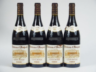 Vente aux enchères 4 BOUTEILLES CÔTE ROTIE CHÂTEAU D'AMPUIS E. GUIGAL - 2005 - 1 ETLT/1 E