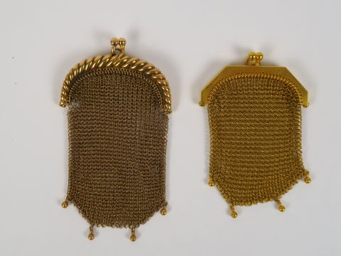 2 bourses en or.  54 g