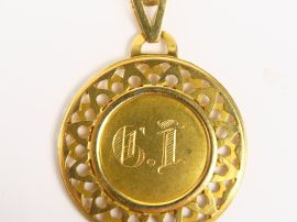Médaille en or 'Sainte Vierge'.  9 g