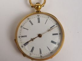 Vente aux enchères Montre de gousset en or. 28 g