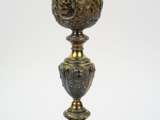 Vente aux enchères Grand calice et sa patène en vermeil Restauration poinçon Minerve, déc