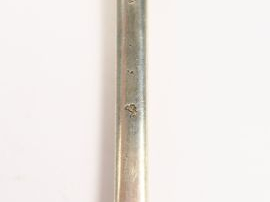 Cuillère à ragout en argent XVIIIe, armoriée.  153 g