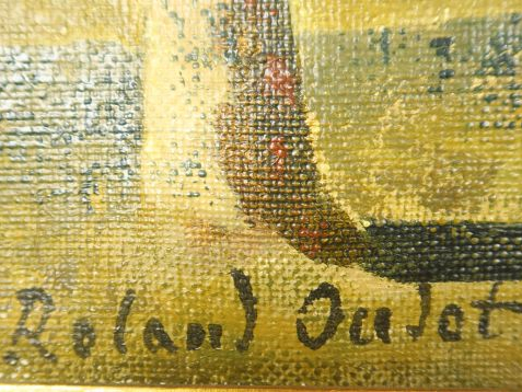 Roland OUDOT "Automne au Mesnules" Huile sur toile, signée en bas à ga