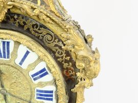 Cartel Napoléon III de style Louis XV en marqueterie Boulle, belle orn