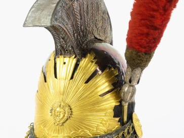 Rare casque de garde du corps du Roy modèle 1820 seconde restauration.