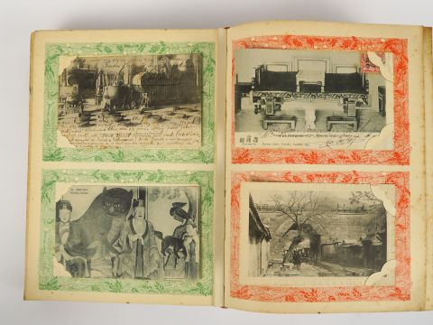 Rare album de cartes postales et cartes postales début XX ème sur la C