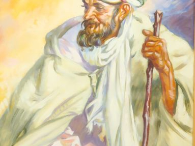 L. ENDRES. 'Vieusx sage marocain'. Gouache, signée en haut à gauche et