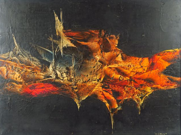 KABLAT. 'Passage'. Huile sur toile, signée en bas à droite.  Dim. : 46
