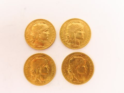 4 pièces de 20 francs or