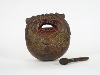 Vente aux enchères Mokugio en bois.  Chine. H. 22 cm