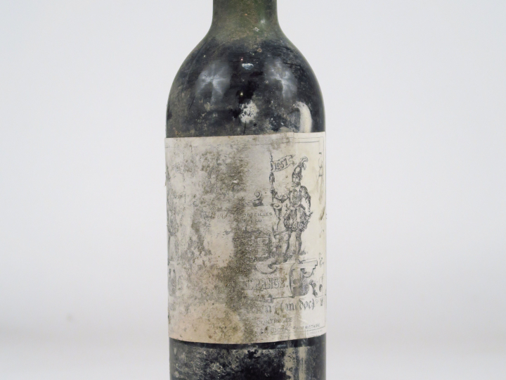 1 BOUTEILLE CHÂTEAU LAGRANGE GCC ST JULIEN - 1957 -HEP/ETA/BS