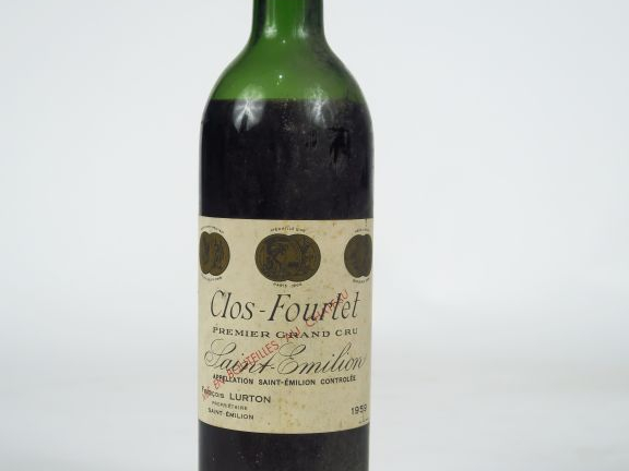 1 BOUTEILLE CLOS FOURTET 1er GCC ST EMILION - 1959 - BEP/BLS 