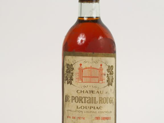 1 BOUTEILLE CHÂTEAU LE PORTAIL ROUGE 'VIN DE TÊTE' LOUPIAC - 1982 - BG