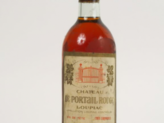 Vente aux enchères 1 BOUTEILLE CHÂTEAU LE PORTAIL ROUGE 'VIN DE TÊTE' LOUPIAC - 1982 - BG