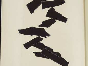 Alicia PENALBA. Album de 25 lithographies 'Compositions en noir et bla