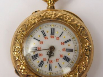 Vente aux enchères Montre de col en or, signée Dubouch à Auch. Poids tel : 24,8 g
