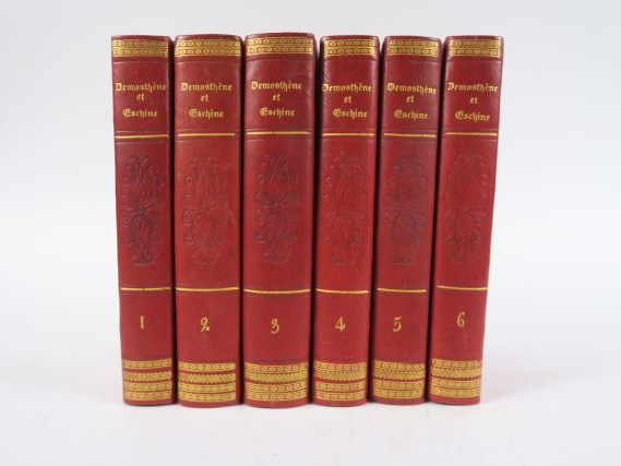DÉMOSTHÈNE et ESCHINE. Œuvres complètes. Traduites en français avec de